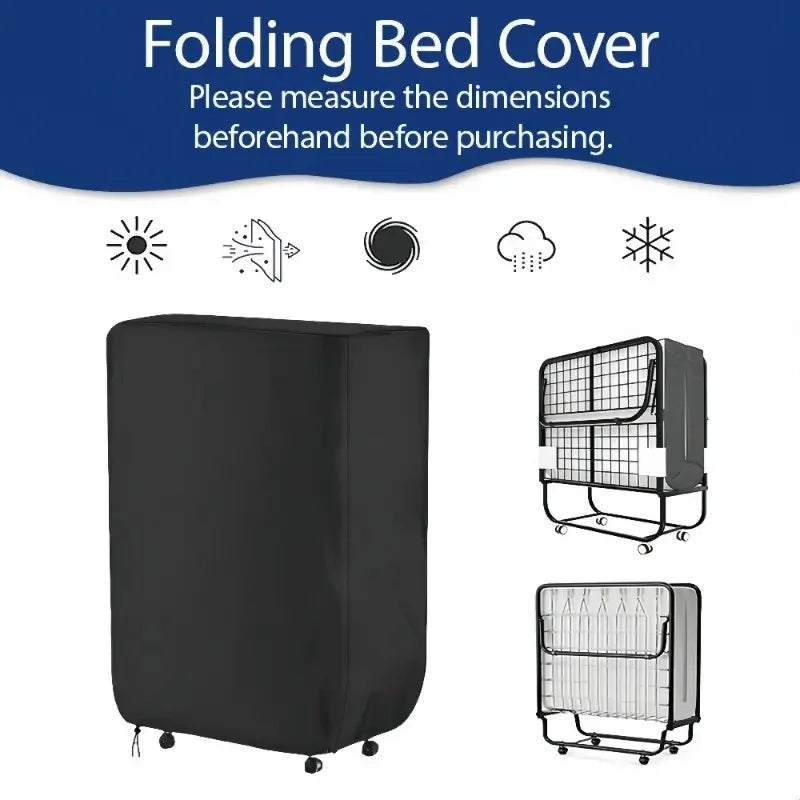 Foldable Bed Cover, Suitable for Universal Folding Beds, Easy to Wear and Remove Design, Indoor/Outdoor Guest Bed Cover