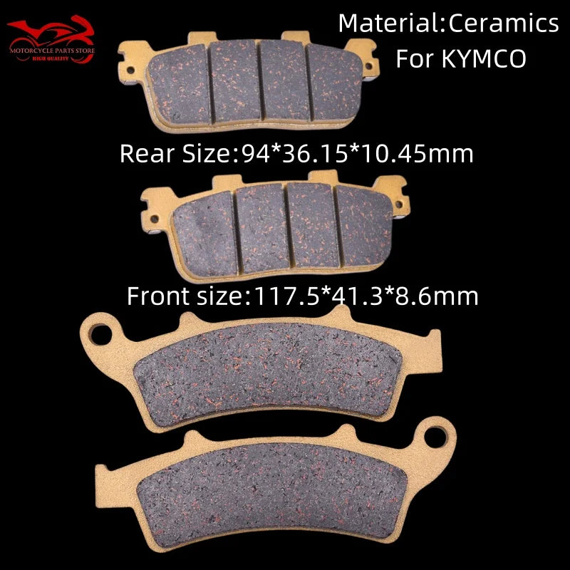 Front Rear Brake Pads for KYMCO X Town City 125i 300i ABS People GT 125 200 300 i New Downtown 125i 350i K-XCT Agility Maxi 300i