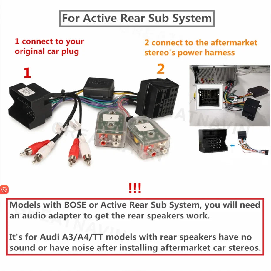 RCA Audio Noise Filter for Car Audio/Home Stereo System, Portable and Lightweight