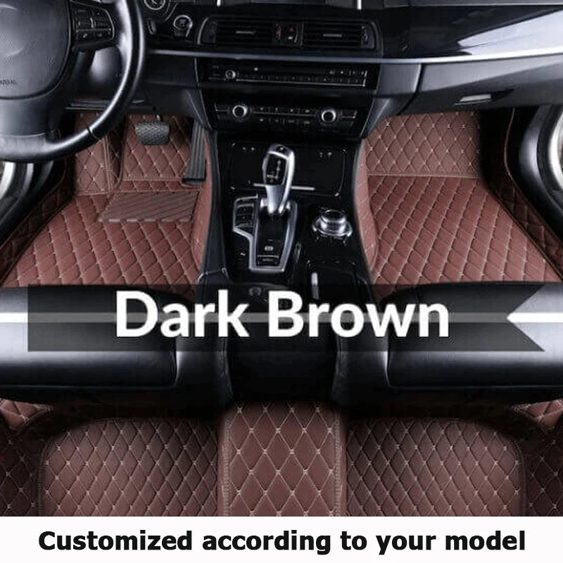 Custom Automotive Car Floor Mats For Mercedes W124 1985 1986 1987 1988 1989 Auto Luxury Leather Men Women Car Mats Full Coverage
