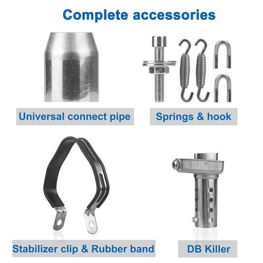 Universal Motorcycle Exhaust Muffler Escape Moto Tube  For yamaha r15 crf 230 tmax500 CB400 cb650f