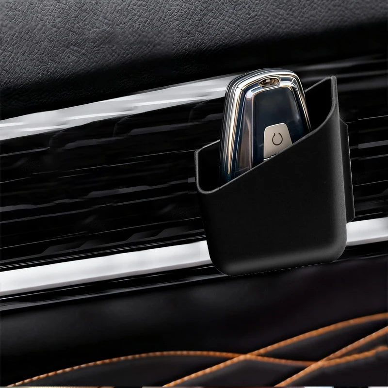 【F】Stylish Car Organizer For Glasses And Phone, Durable Materials, Minimalist Design, Suitable For All Seasons, Car Storage Box