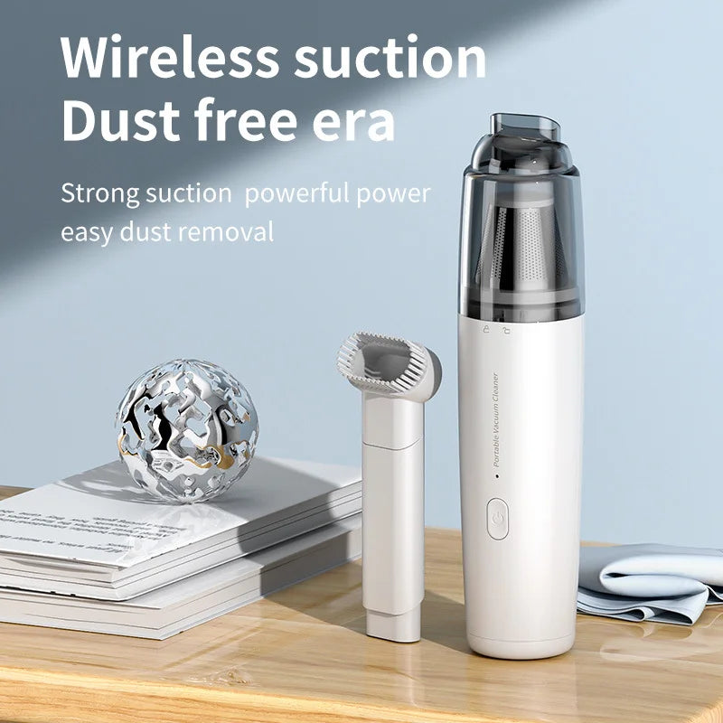 Cordless Handheld Vacuum Cleaner, Rechargeable Mini Car Vacuum with Strong Suction for Car Home Auto Cleaning, Portable