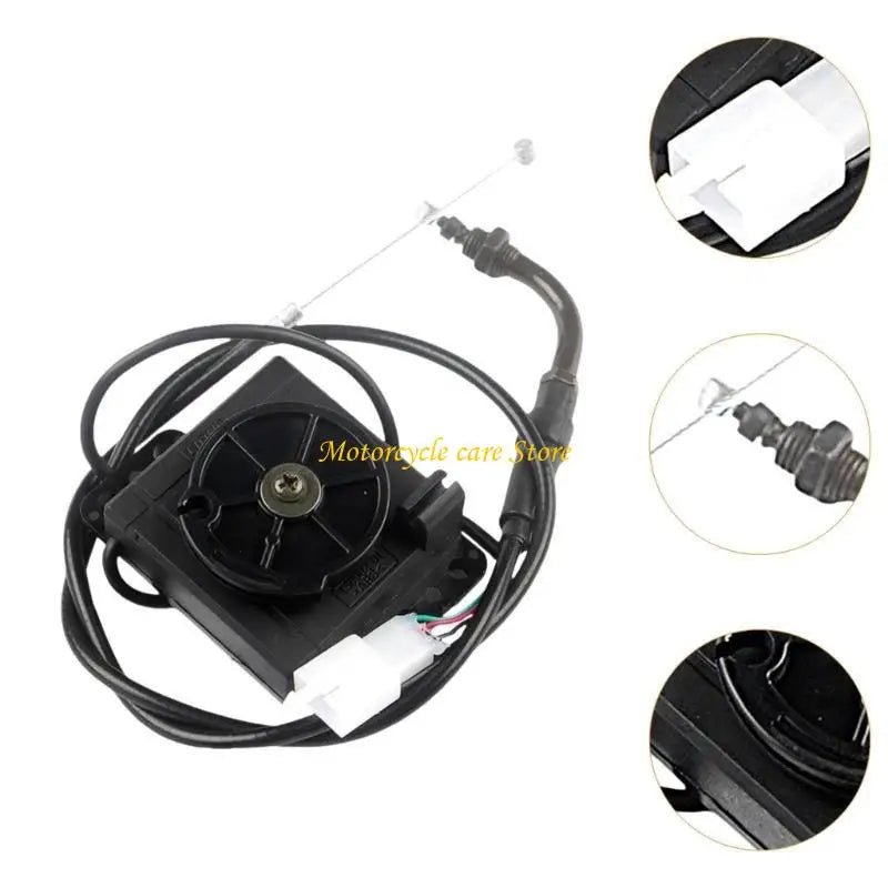 Electric Motorcycle Accelerator Unit Central Accelerator 110cm Throttle Cable Easy Installation with Cable Spare Parts