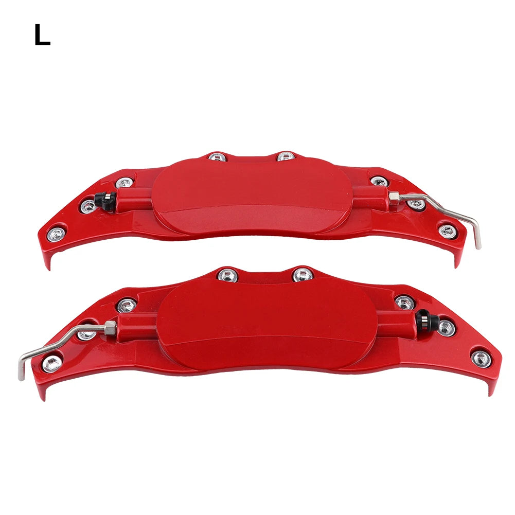 Brake Caliper Fake Covers Car  Disc Brake Caliper Fake Covers Left &amp Right Accessories Refit Caliper Cover Red