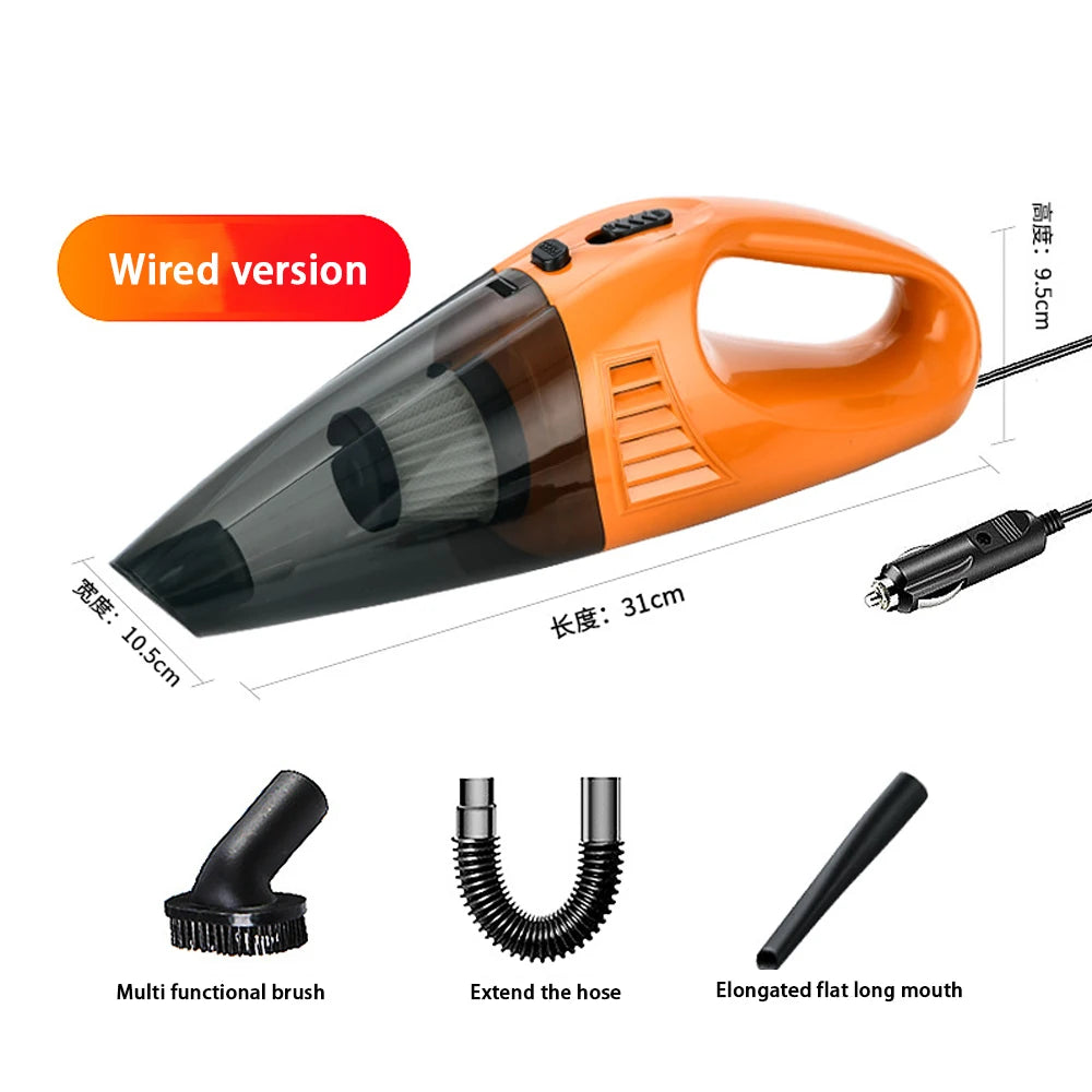 Wireless Car Vacuum Cleaner Portable Handheld for Home and Car Dual Use 3M Power Cord