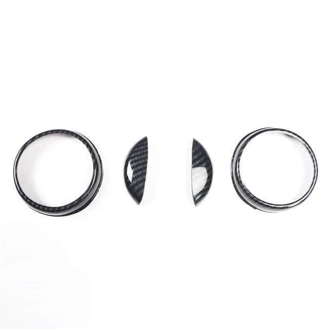 Car Carbon Styling Interior Modification Electric Window Decoration Cover For Smart Fortwo 451 Car Accessories Sticker