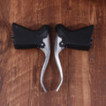 Road Bike Front Rear Brake Levers, Anti-slip Aluminum Bicycle Brake Handle Drop Bar Handlebar Brake