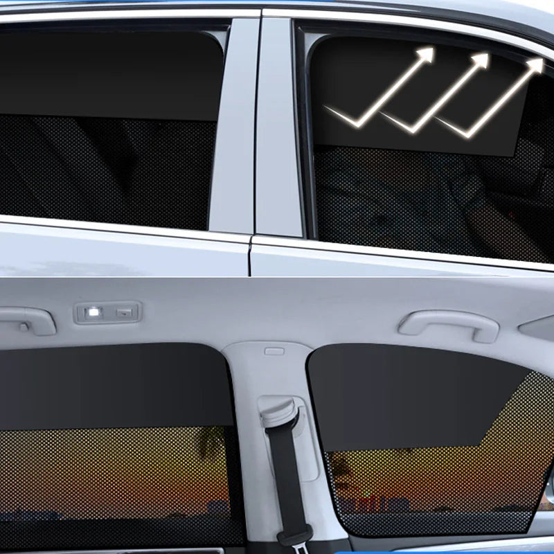 Car Window Sunshade Magnetic CarCurtain For Baby Sun Shade Front RearSide Window Parasol Auto Sun UV Protection