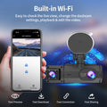 2/3Camera WIFI Dash Cam Cabin Car Dvr 1080P Interior Vehicle Three Way Channel Dvrs Recorder Video Registrator Dashcam Camcorder