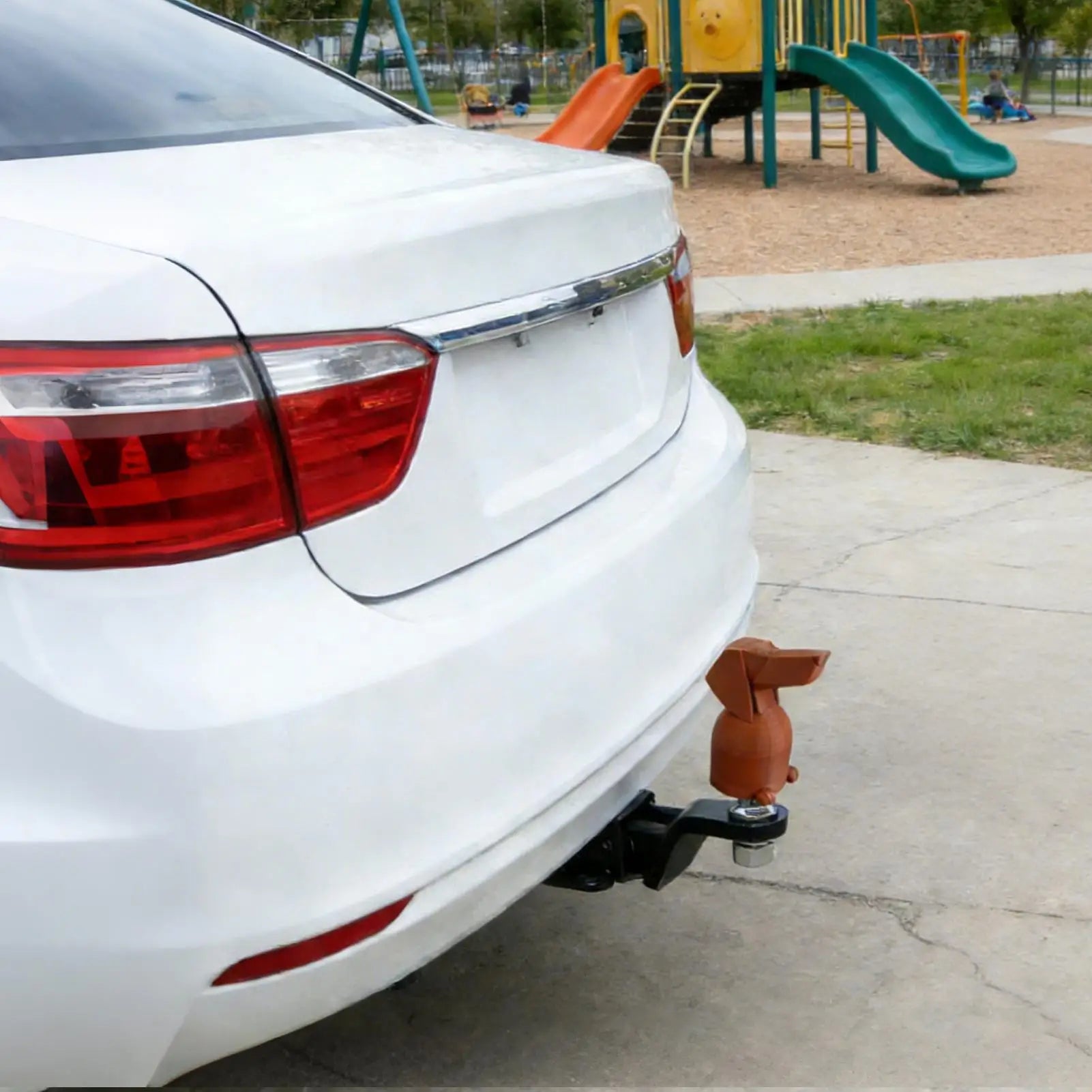 Dachshund Trailer Hitch Cover Cute Tow Hook Cap Decorative Protective Cover for Truck SUV RV Camper Travel Vehicle Universal Fit