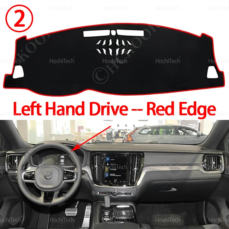 Car Dashboard Cover Dash Mat for Volvo V60 S60 T8 2019~ 2024 Pad Sunshade Cushion Sunshield Nonslip Anti-UV Accessories