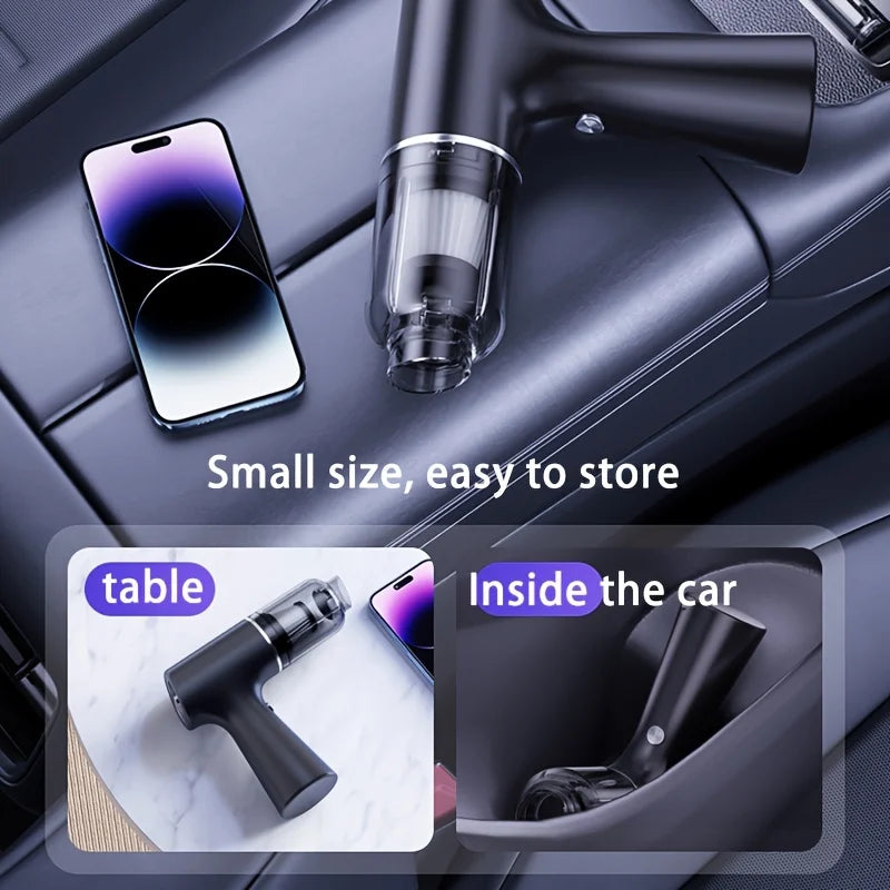 1 Handheld Vacuum Cleaner, Household Appliances, Car Vacuum Cleaner, Vacuum and Blow Two-In-One, Portable Strong Suction Cleaner