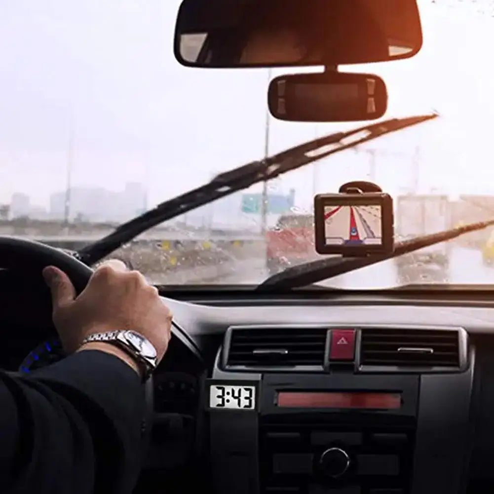Mini Digital Clock Large Screen Car Dashboard Electronic Digital Display Car Clock Car Accessories For Vehicles Simple Type