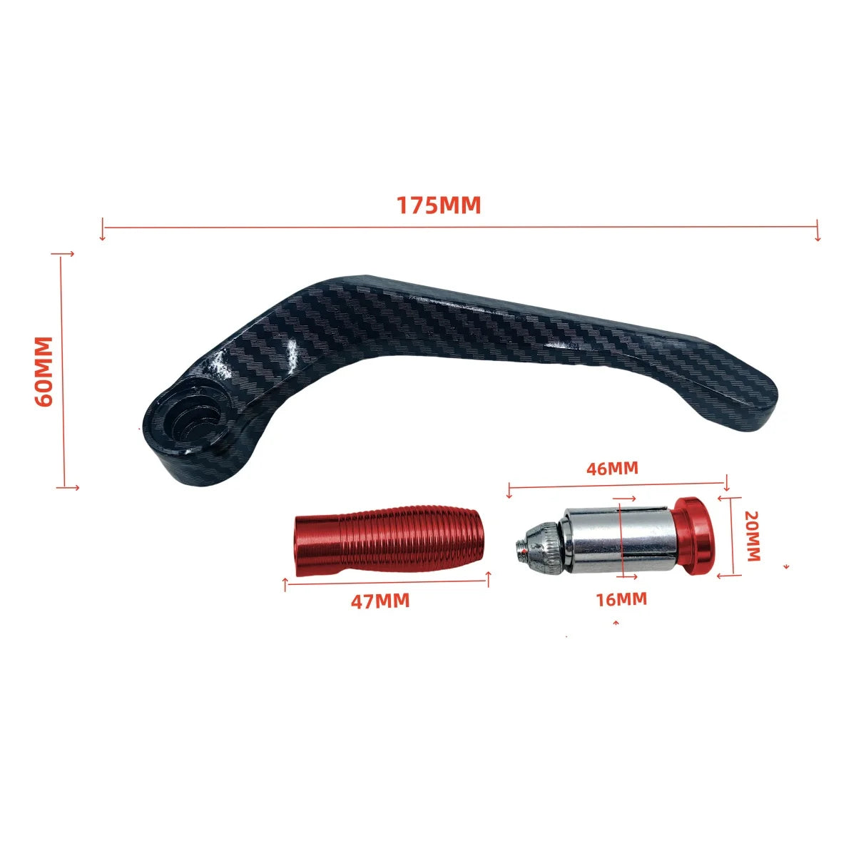 Motorcycle CNC Aluminum Handlebar Brake & Clutch Lever Handguard Shield and Protector Gear Modification Accessories