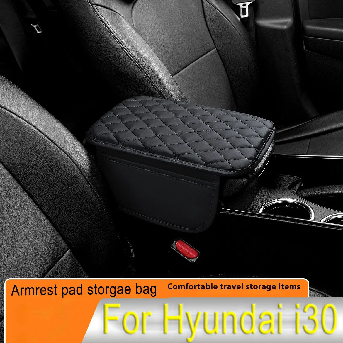 Car Interior Accessories Armrest Box Height Increase Pad Storage Bag Center Console Cover for Hyundai I20 I30 Ix35 Tucson