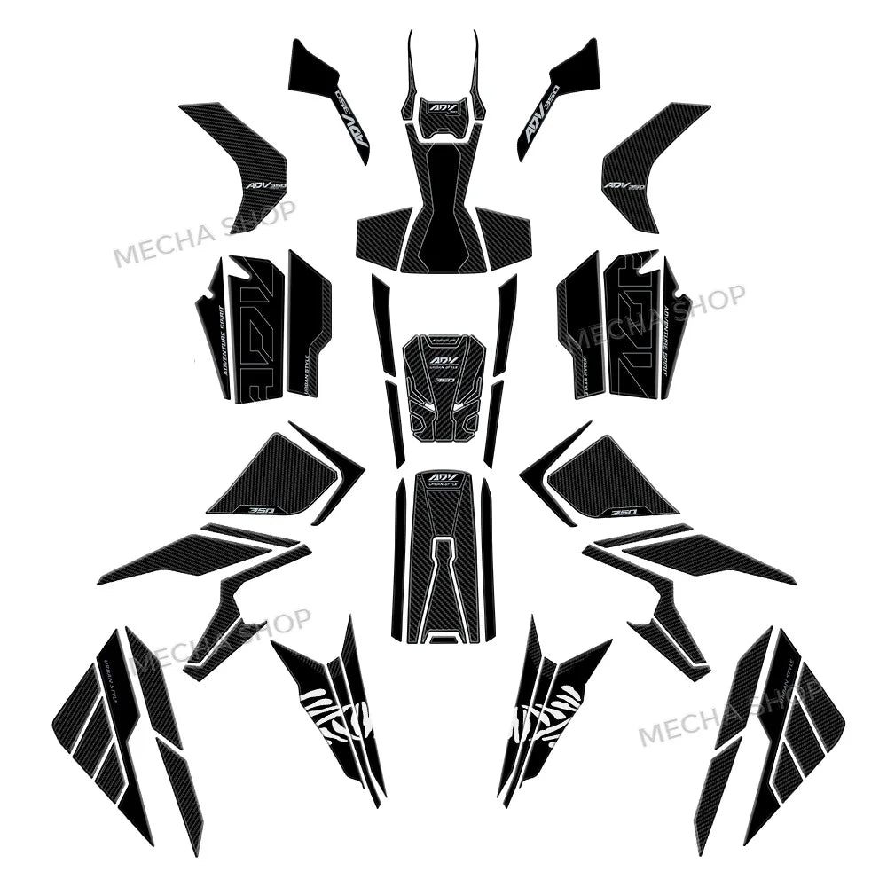 Motorcycle Accessories Tank Door Sticker for ADV350 2025 ADV 350 2022-