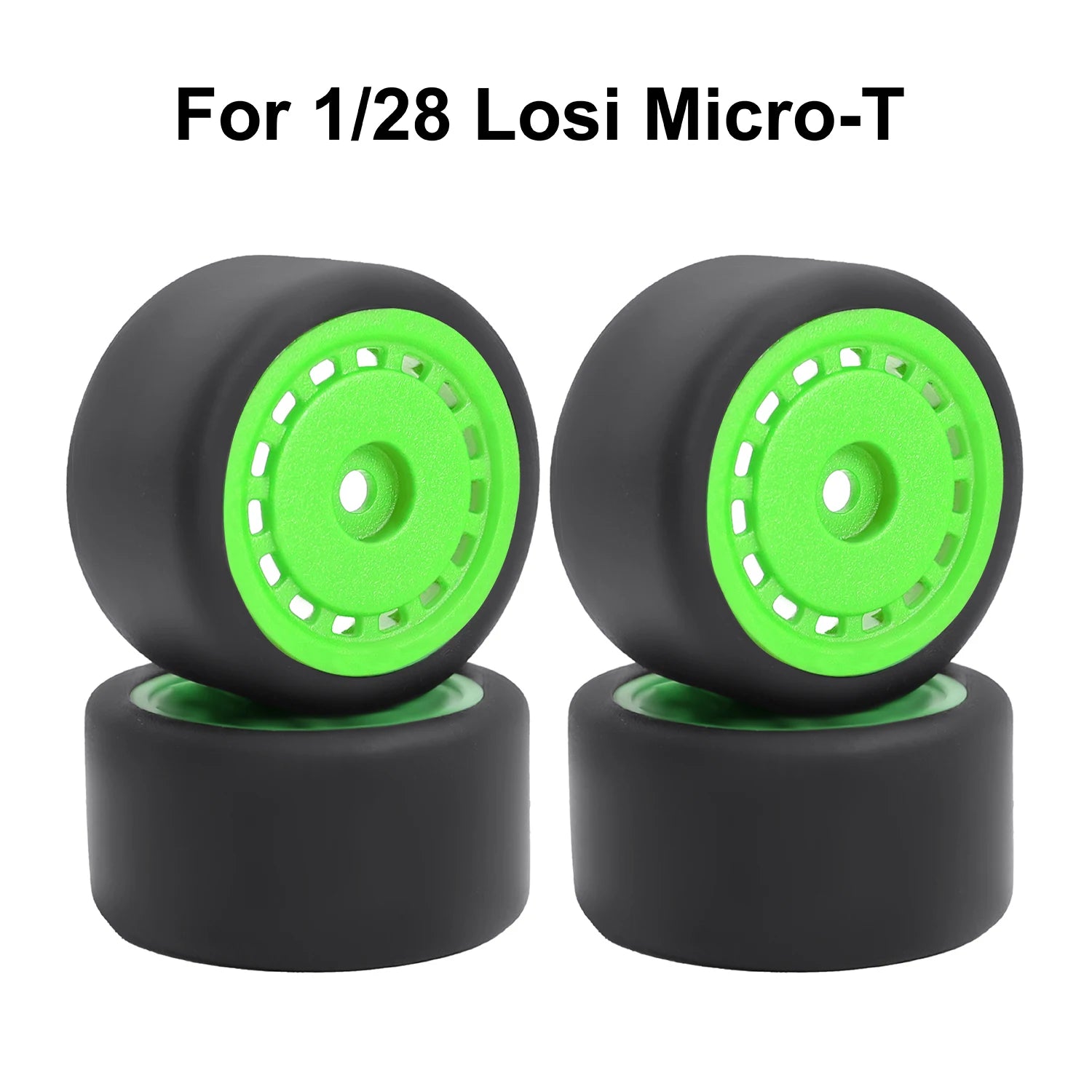 For 1/24 LOSI Micro-B On-Road Drift Racing Wheel Rims Hub with Tires Pre-mounted Pin For 1/28 Losi Micro-T WLtoys 244016