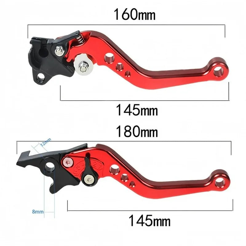 Adjustable Brake Levers for Motorcycle & Electric Car, Double Disc Clutch Brake Rod, Front/Rear Disc Brake Modification