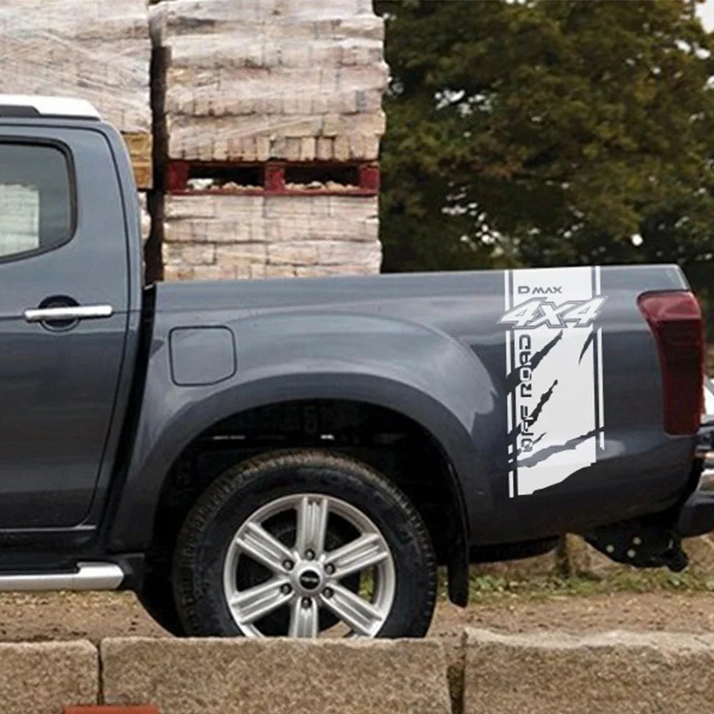 Pickup Body Side Stickers For Isuzu Dmax D Max Truck Hood Car Tailgate Decor Decals Trunk Vinyl Covers Auto Tuning Accessories