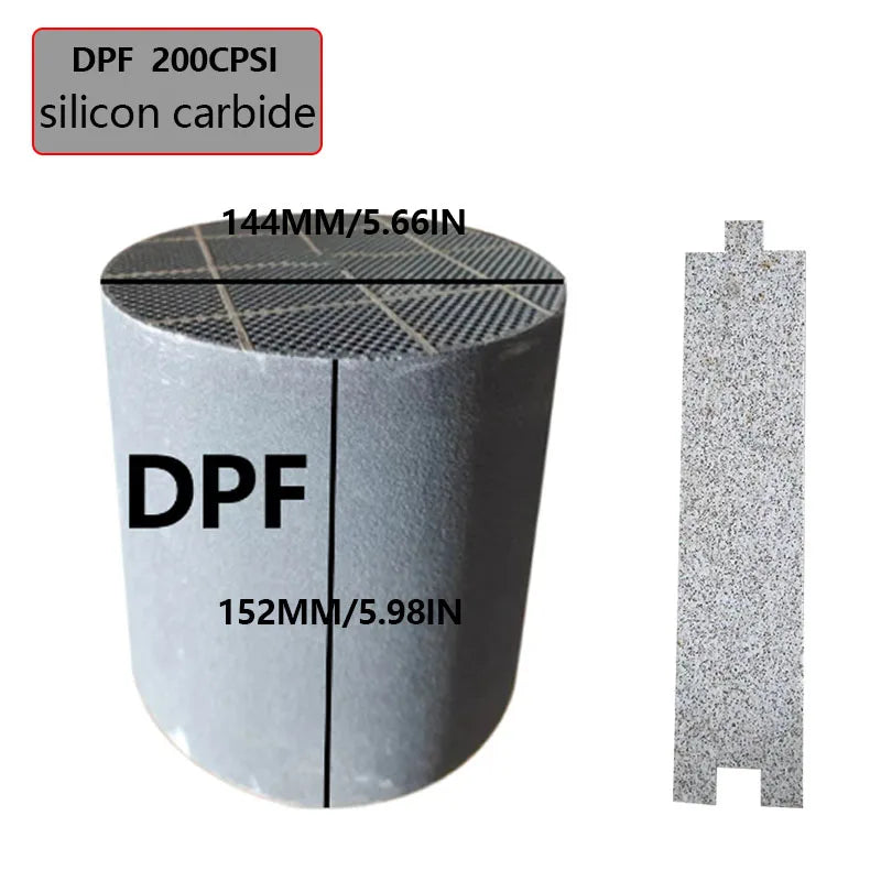 High Quality Universal Diesel Petrol Particulate Filter Carbide/Sic DPF Catalytic Converter For Bus Retrofitting