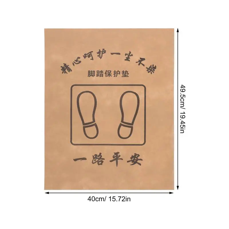 50 Pcs Soft Non Woven Fabric Car Floor Mats Wear Resistant Disposable Automotive Foot Mats Universal Interior Accessories Car