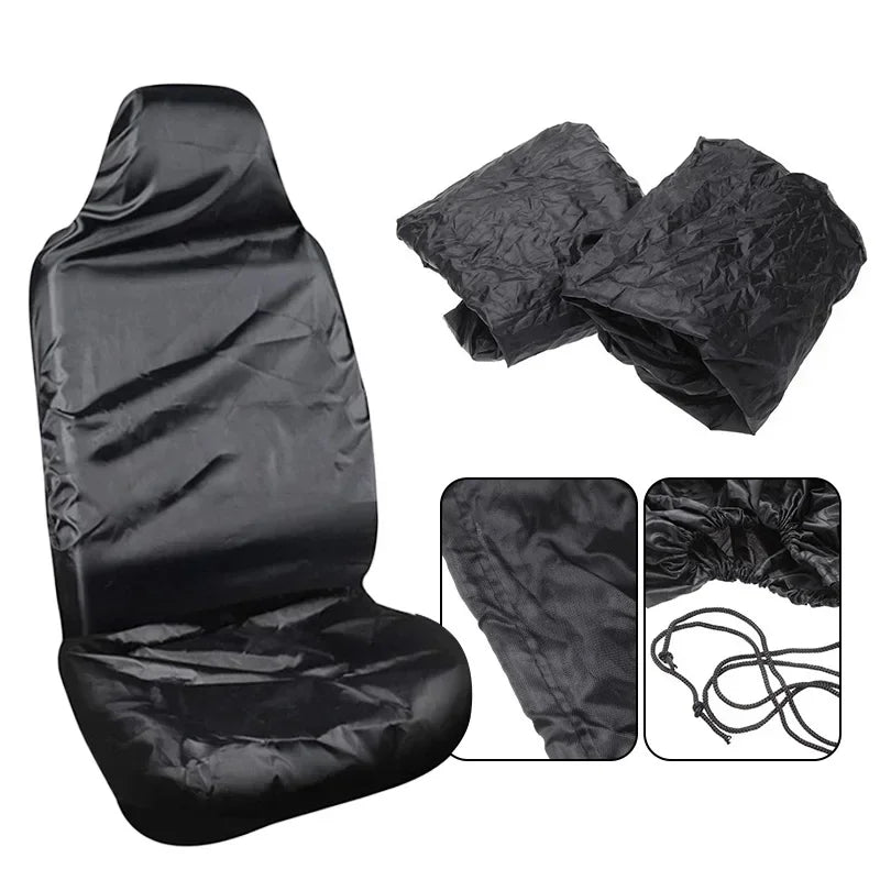 Universal Car Seat Cover Waterproof Dustproof Oxford Fabric with Repair Pull Cargo for SUV Truck Vehicle Protection Durable