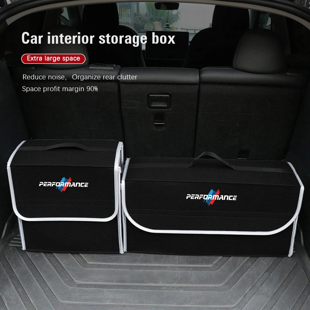 Car Trunk Organizer Box Large Capacity Folding Storage Bag For Performance E46 E60 E90 E39 E87 E36 E92 E70 E91 X3 X5 X1 X2 X4 X6