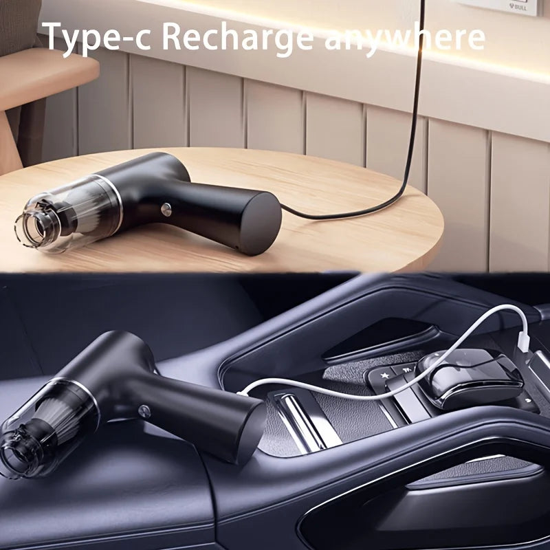 1 Handheld Vacuum Cleaner, Household Appliances, Car Vacuum Cleaner, Vacuum and Blow Two-In-One, Portable Strong Suction Cleaner