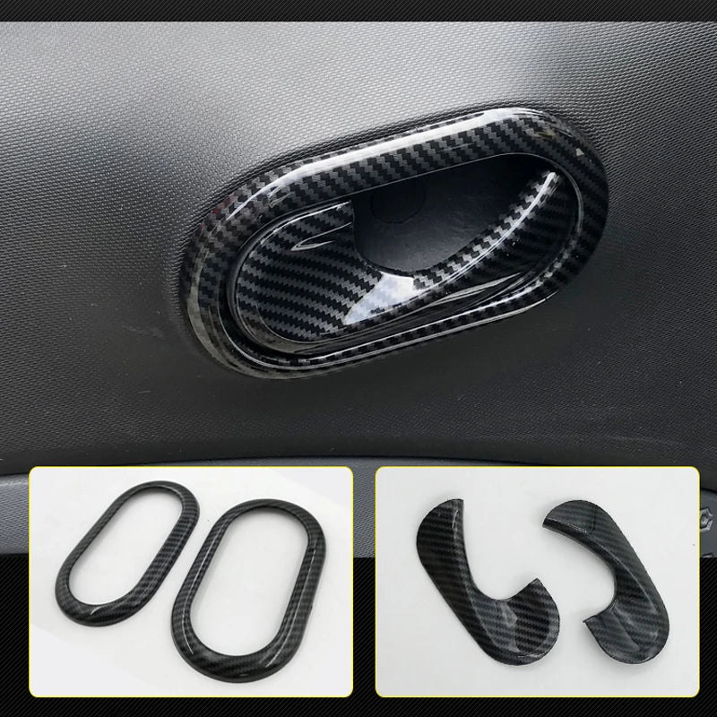 Carbon Car Interior Decoration Accessories ABS Protection Modification Sticker For Smart 453 Fortwo Forfour Car Exterior Styling