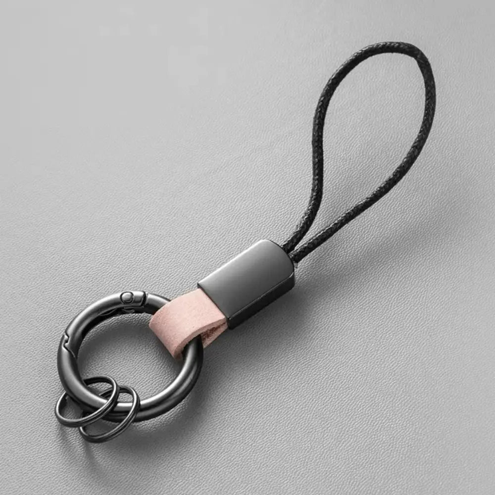Key Cover Auto Accessories Leather Keychains Waist Belt Buckle Carabiner Keyring Accessories Lanyard Keyring Car Key Holder