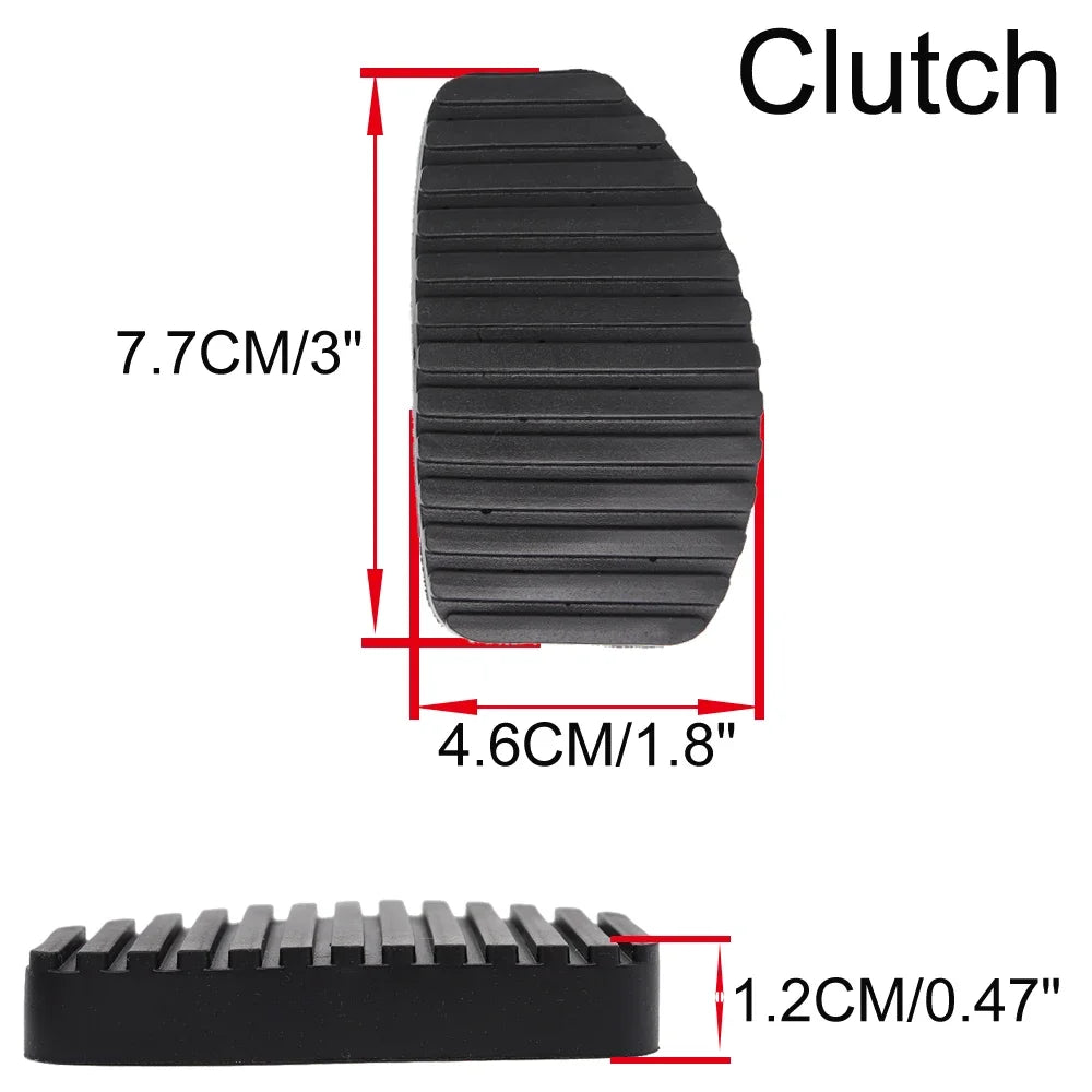For Peugeot 206 1998 - 2011 2012 2013 Compact Brasil Sedan Car Rubber Brake Clutch Foot Pedal Pad Covers Accessories