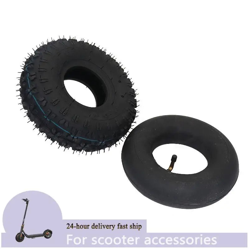 10 Inch 4.10 3.50-4 Tyre 4.10-4 Outer Tires Inner Tube Fit Electric Tricycle Trolley Electric Scooter Warehouse Car