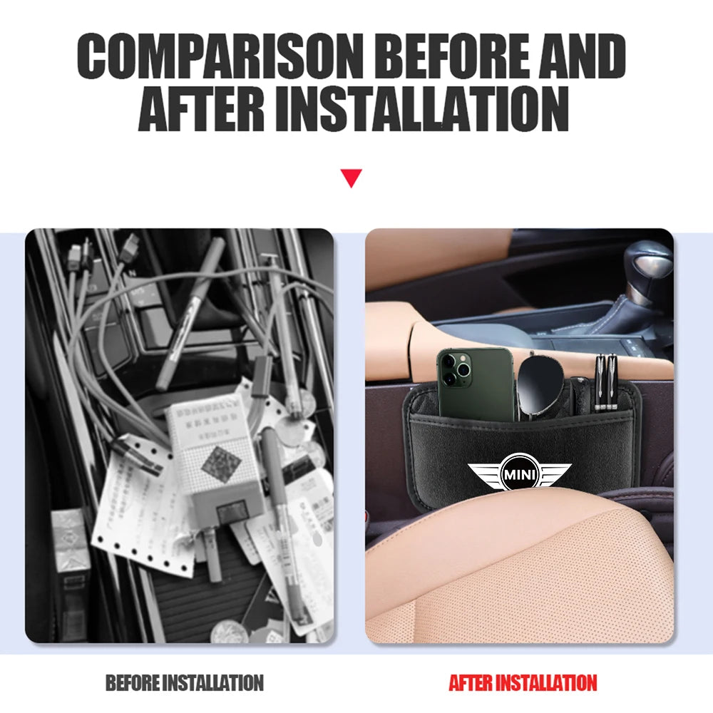 Car Styling Interior Storage Bag Case Organizer Auto Accessories For MINI Cooper S JCW WORKS R55 R56 F55 F56 R57 R58 R59 R60 R50