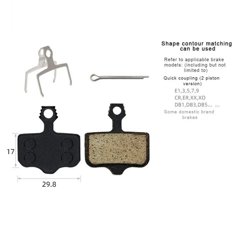 4 pares de pastillas de freno de disco de resina para bicicleta Avid Elixir R/CR/CR-MAG/E1/3/5/7/9 SRAM RED FORCE AXS Level T/TL X0 XX DB1/3/5