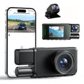3 Channel Dash Camera FHD 1080P 360° All Sides Dashcam IR Night Vision Car DVR Car Camera Recorder Support 24H Parking Monitor