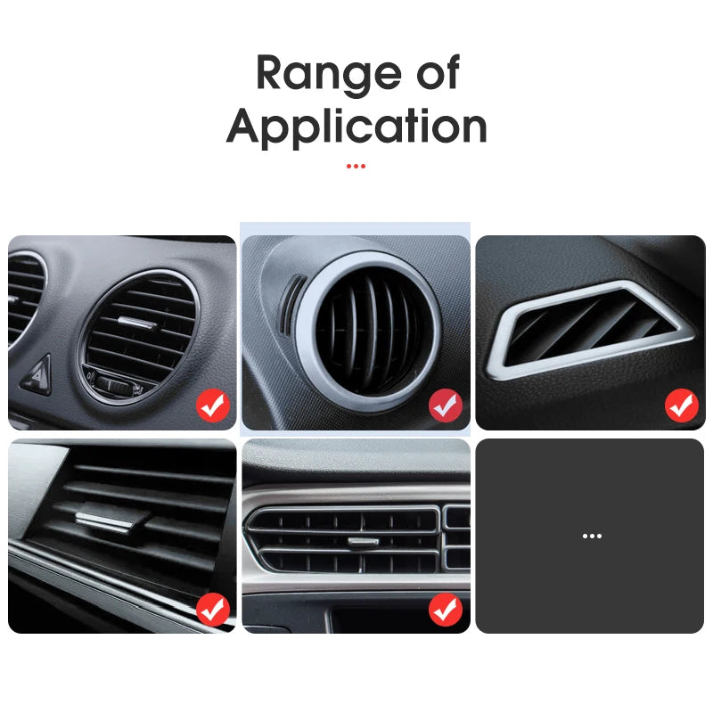 Car Phone Holder Car Air Outlet Mount Clip Interior Universal Mobile Holder ABS Car Mount Phone Support Mobile phone holder