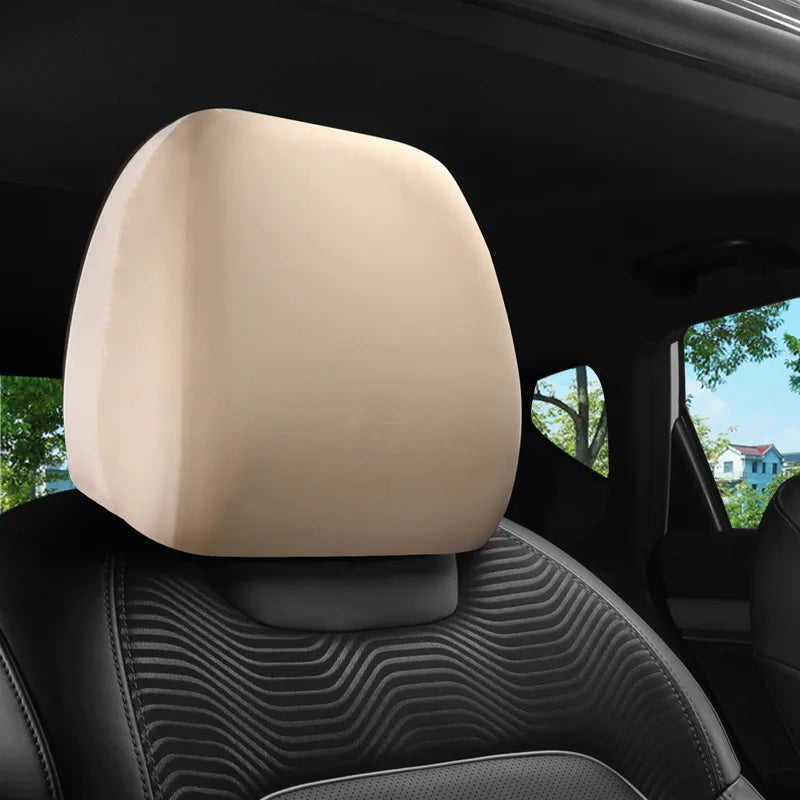 1pc Car Seats cover in Style Black Premium Cloth Headrest Cover for Car  Truck  SUV  Auto Universal Fit  Set of 1