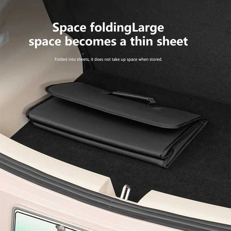 Car Trunk Organizer Box Foldable Storage Tidying Bag Auto Accessories For Ssangyong Rexton Tivoli Musso Kyron Korando Actyon