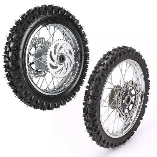 14" Front Wheel 60/100-14 Tire 1.4x14 Rim & 80/100-12 3.0-12 Rear