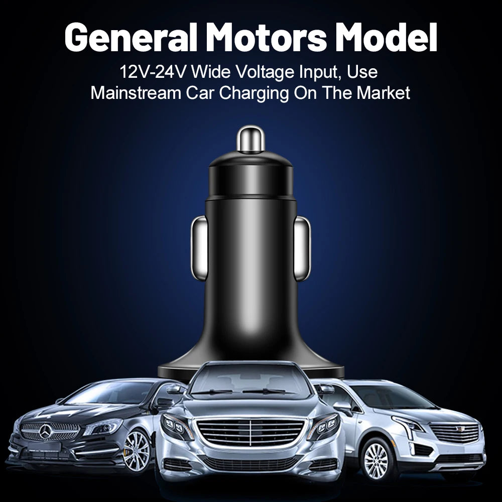 PD + QC 3.0 Fast Charging Car Phone Charger Adapter 4 Ports Usb Car Charger Type C PD35W Quick Charge 3.0 Car Charger