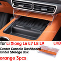 Car Center Console Dashboard Under Storage Box for Li Xiang L6 L7 L8 L9 Interior Accessories 2024 2025 for Left Hand Drive