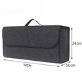 Car Organizer Bag Car Trunk Organizer Anti Slip Compartment Boot Storage Felt Cloth Storage Bag