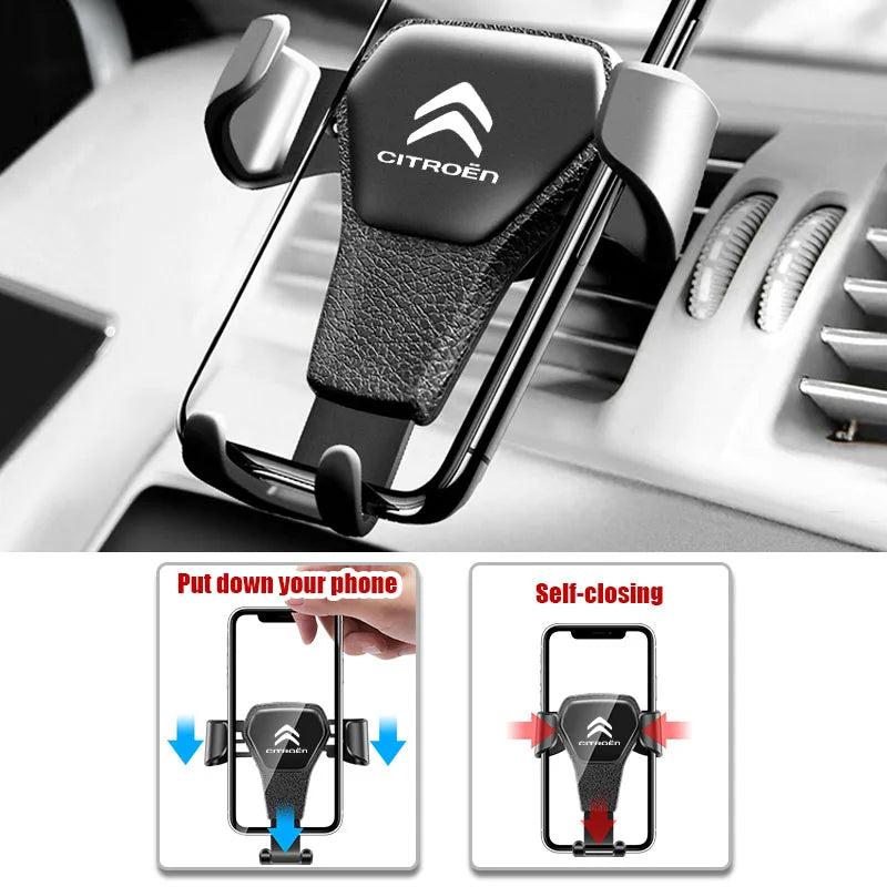 1Pcs Car Phone Holder Auto Interior Accessories For Citroen C3 C6 C4 C2 C1 2CV VTS DS3 DS4 DS5 RD3 Cross Berlingo Xsara Picasso