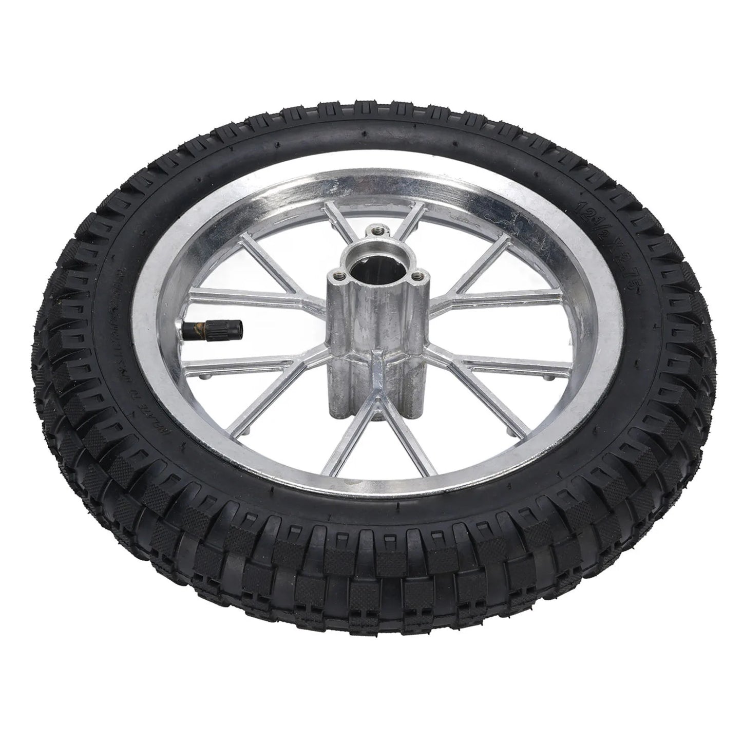 12 1/2X2.75 12.5x2.75 Tire Metal Rubber Rear Wheel Rim Tire Assembly for 2 Stroke  Bike 47cc 49cc Motorcycle Rear Tyre