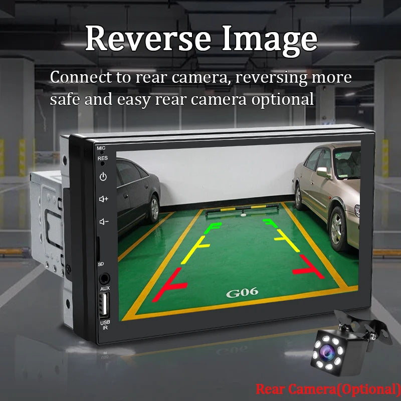 Car Radio 1 Din MP5 Android Auto  CarPlay 7 Inch Universal Autoradio USB TF Camera Bluetooth HD Camera Smart Car Systems