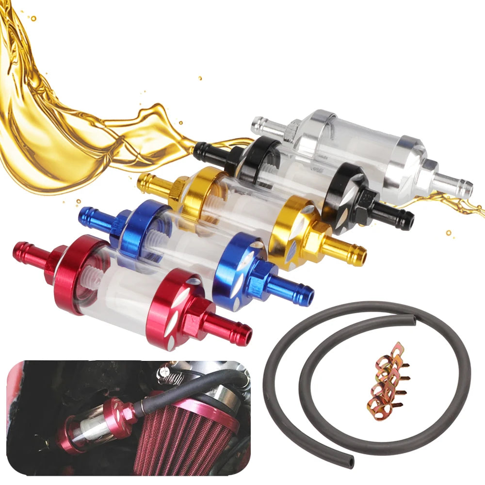 8mm Gas Fuel Gasoline Oil Filter Fuel Hose Fuel Filter For ATV Kawasaki KTM Yamaha Honda CRF 250R 450R 250X 450X 250RX 450RX