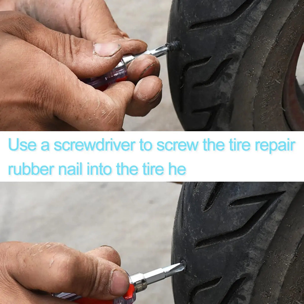 Tire Repair Rubber Nail Auto Motorcycle Vacuum Self-Service Tyre Puncture Repair Screws Fast Tool for Car Truck Tractor Wheel