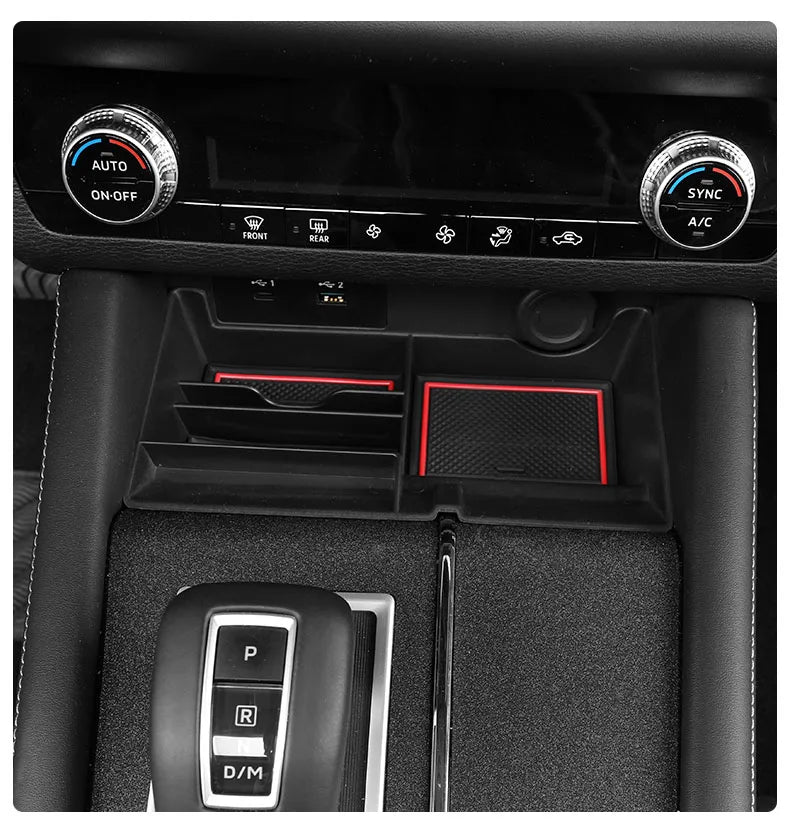 for Mitsubishi Outlander 4th 2023 Car interior decoration accessories armrest box storage box partition layer 1pcs