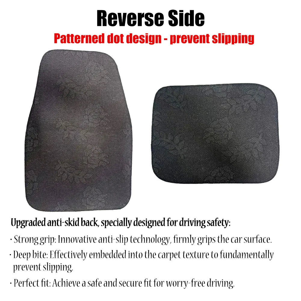 Universal Car Floor Mat Front & Rear Automotive Carpet Floor Mats For Auto SUV Sedans Vans Accessories Dirt and wear-resistant